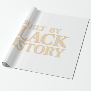 Papier Cadeau Construit par l'histoire noire Fierté noire afro-a