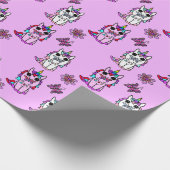 Papier Cadeau Conte de fée rose pourpre Unicorns (Coin)