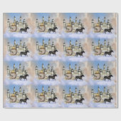 Papier Cadeau Conte de fées du château dans les nuages (Plat)