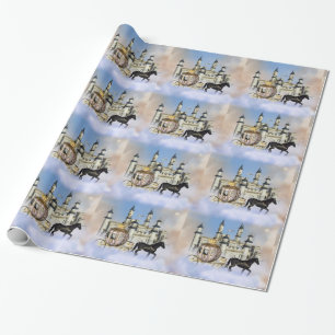 Papier Cadeau Conte de fées du château dans les nuages