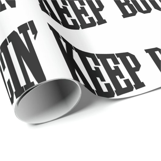 Papier Cadeau Continuez à rebondir. (Coin rond)