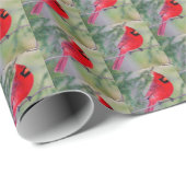 Papier Cadeau Contraste cardinal (Coin rond)