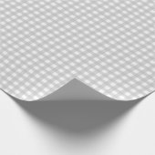 Papier Cadeau Contrôle En vichy gris minimal (Coin)