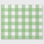 Papier Cadeau Contrôle vert de Buffalo (Plat)
