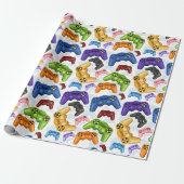 Papier Cadeau Contrôleur de jeu (Déroulé)