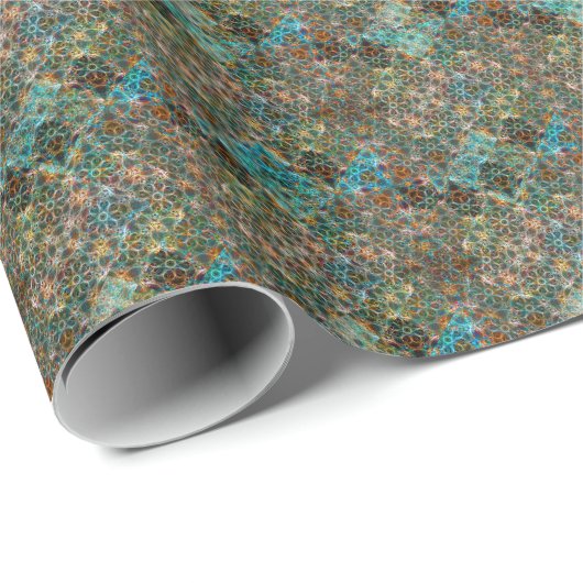 Papier Cadeau Controlled Chaos – Muted Fall (Coin rond)