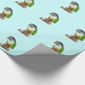 Papier Cadeau Conure verte à la joue (Coin)
