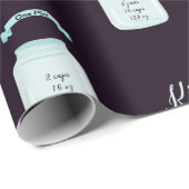 Papier Cadeau Conversions de cuisine Mesures utiles Recette (Coin rond)