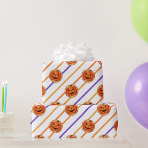 Papier Cadeau Cookie Citrouille Halloween Jack-O-Lantern