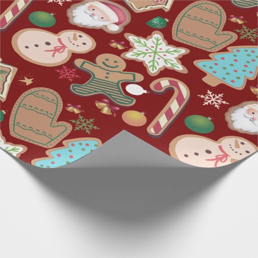 Papier Cadeau Cookie de Noël (Coin)