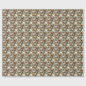 Papier Cadeau Cookie de Noël Conception Cadeau Enveloppement pap (Plat)