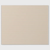 Papier Cadeau Cookie Fortune Brun & Rayures Crème au Beurre (Plat)