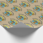 Papier Cadeau Cookie Monster Rétro (Coin)