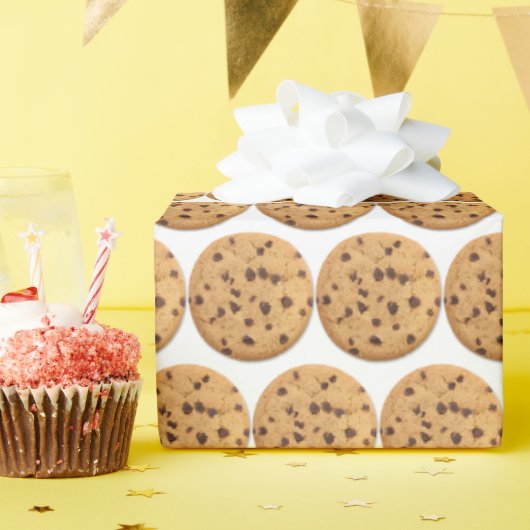Papier Cadeau Cookies à puce au chocolat (Fête d'anniversaire)