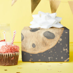 Papier Cadeau Cookies aquarelle avec chocolat pour anniversaire