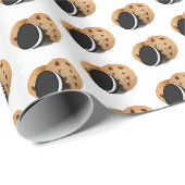 Papier Cadeau Cookies de chips au chocolat (Coin rond)