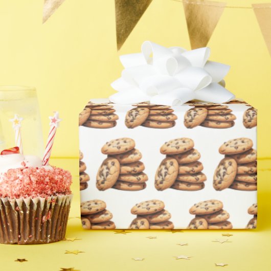 Papier Cadeau Cookies de chips au chocolat (Fête d'anniversaire)