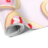 Papier Cadeau Cookies de la Saint Valentin (Coin rond)
