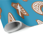Papier Cadeau cookies de Noël (Coin rond)