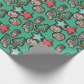 Papier Cadeau Cookies de Noël (Coin)