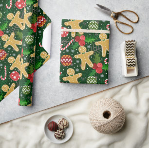 Papier Cadeau Cookies de Noël au gingembre