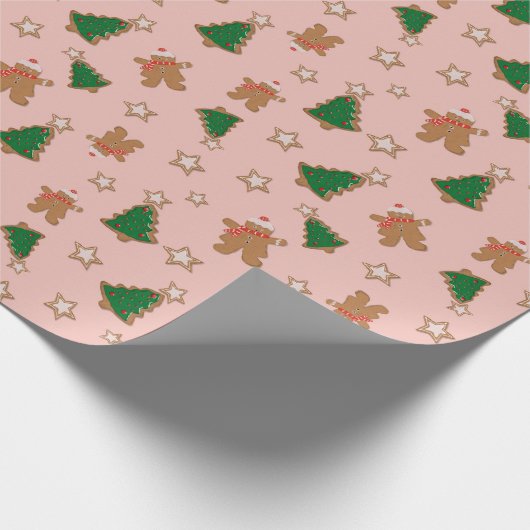 Papier Cadeau Cookies de Noël en pain d'épices (Coin)