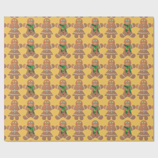 Papier Cadeau Cookies de pain d'épices (Plat)