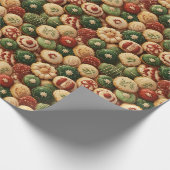 Papier Cadeau Cookies décorés pour Noël (Coin)