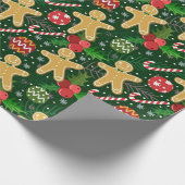Papier Cadeau Cookies en pain d'épice de Noël (Coin)
