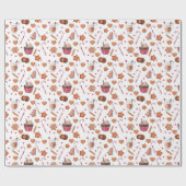 Papier Cadeau Cookies et cures de Noël (Plat)