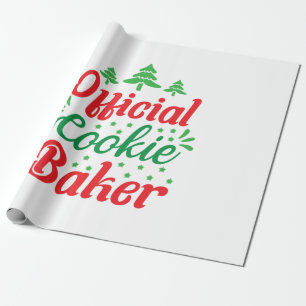 Papier Cadeau Cookies officiels de l'art de Noël Baker