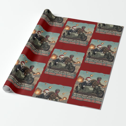 Papier Cadeau Cool anti végan (Déroulé)