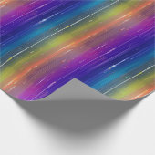 Papier Cadeau Cool Arc-en-ciel Peinture goutte Motif esthétique (Coin)