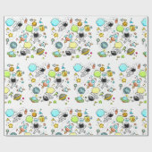 Papier Cadeau Cool beautiful space astronaut (Plat)