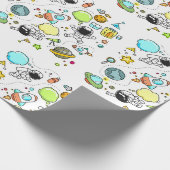 Papier Cadeau Cool beautiful space astronaut (Coin)