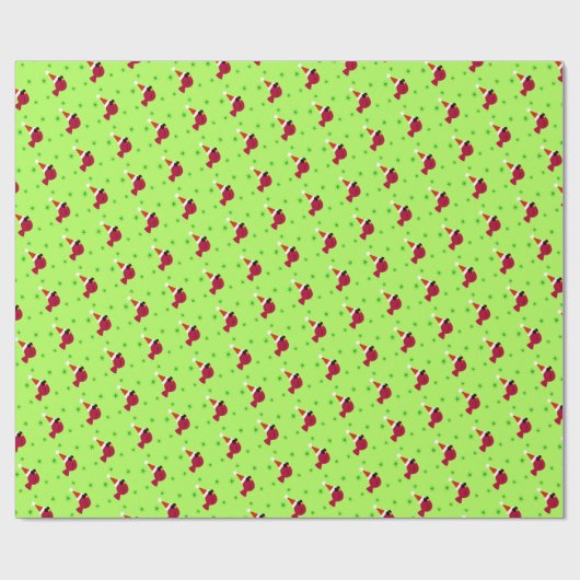 Papier Cadeau Cool Cardinal Noël Fun Wrapper Papier (Plat)