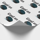 Papier Cadeau Cool comme Hockey sur Puck (Coin)