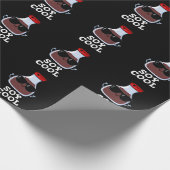 Papier Cadeau Cool de soja Funny Sauce de soja Pun Dark BG (Coin)