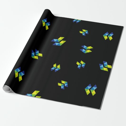 Papier Cadeau Cool Elastos CryptoCurrency Coin Signé Motif (Déroulé)