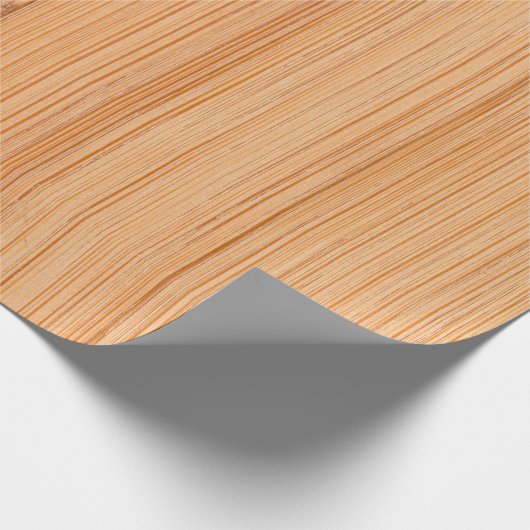 Papier Cadeau Cool élégant imprimé en bambou marron clair (Coin)