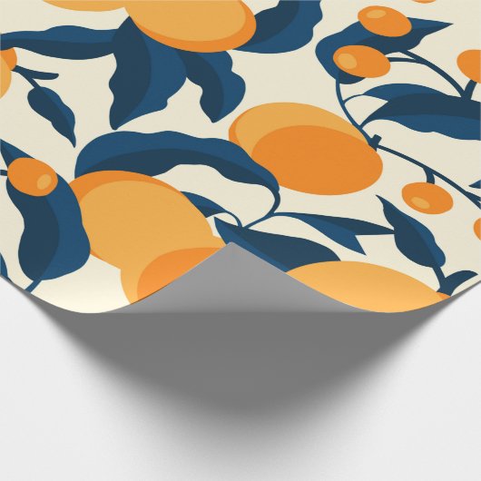 Papier Cadeau Cool et Motif couleur Apricot (Coin)