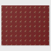 Papier Cadeau Cool exécutant Deinonychus Dinosaur (Plat)