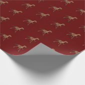 Papier Cadeau Cool exécutant Deinonychus Dinosaur (Coin)