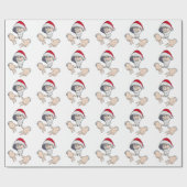 Papier Cadeau Cool Gangsta Hip hop Rap de la main Père Noël (Plat)