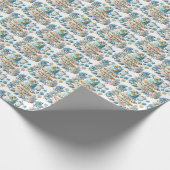 Papier Cadeau Cool garçons carrelé baby shower motif (Coin)