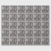 Papier Cadeau Cool Grey Wolf (Plat)