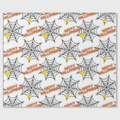 Papier Cadeau Cool Halloween Spider Web (Plat)