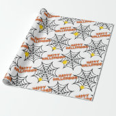 Papier Cadeau Cool Halloween Spider Web (Déroulé)