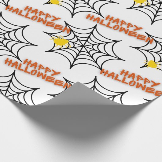 Papier Cadeau Cool Halloween Spider Web (Coin)