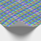 Papier Cadeau Cool Holographique Vaporwave Motif d'empreintes di (Coin)